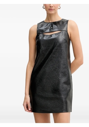 Armani Exchange cut-out sleeveless mini dress - Black