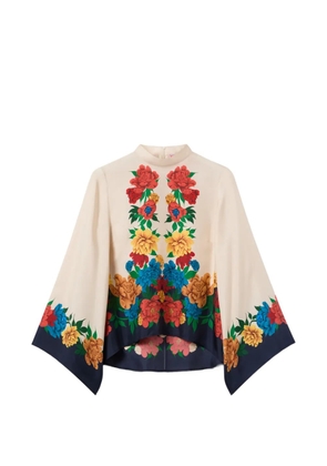 La DoubleJ floral blouse - Neutrals