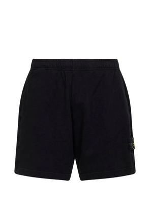 Stone Island elasticated badge shorts - Black