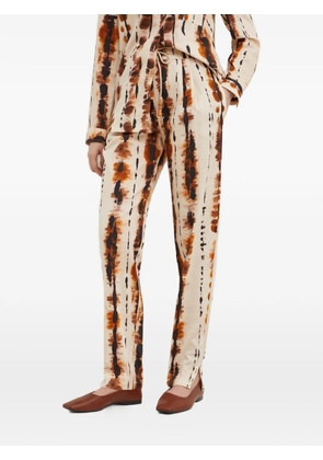 La Petite Française Pendule tie-dye drawstring trousers - Neutrals