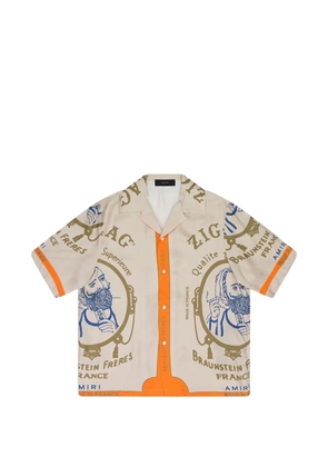 AMIRI Amiri Zig Zag Rolling Paper shirt - Neutrals