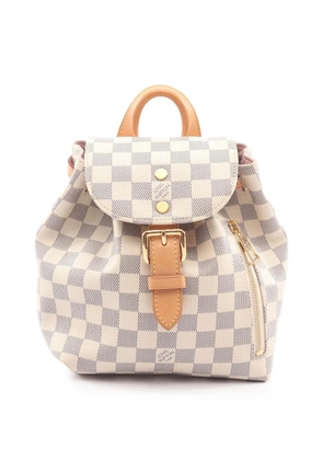 Louis Vuitton Pre-Owned 2018 Damier Azur Sperone BB backpack - White