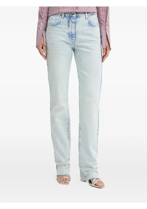 Patrizia Pepe frayed-hem jeans - Blue