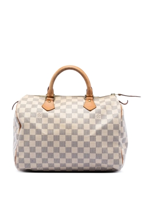 Louis Vuitton Pre-Owned 2012 Damier Azur Speedy 30 boston bag - White