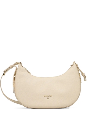 Patrizia Pepe zip logo shoulder bag - Neutrals