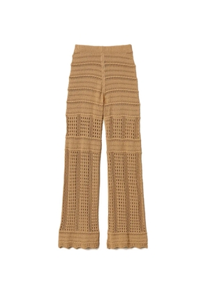 TWINSET knitted flared trousers - Neutrals