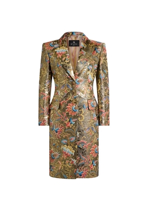 ETRO paisley jacquard coat - Gold