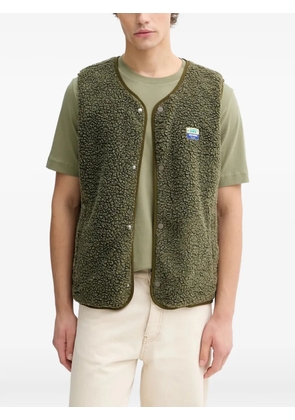 American Vintage buttoned patch gilet - Green