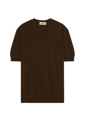 A Paper Kid knitted T-shirt - Brown