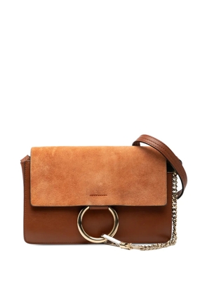 Chloé Pre-Owned 2016 Small Suede and Calfskin Faye crossbody bag - Brown