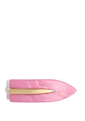 La DoubleJ gold-tone detail hair clip - Pink