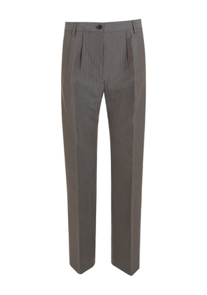 ASPESI striped pleated trousers - Grey