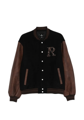 Represent logo-appliqué bomber jacket - Black