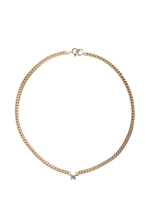 NORMA JEWELLERY aquamarine square-cut necklace - Gold