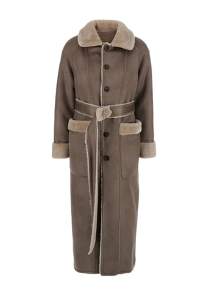 Urbancode belted buttoned coat - Neutrals