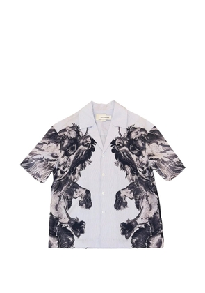 Feng Chen Wang printed shirt - Blue