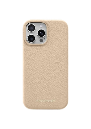 MAISON de SABRÉ leather iPhone 16 Pro Max phone case - Neutrals