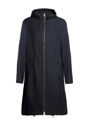 ETRO zip-up parka coat - Blue