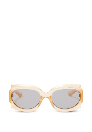 Le Specs Loveliness oval-frame sunglasses - Orange