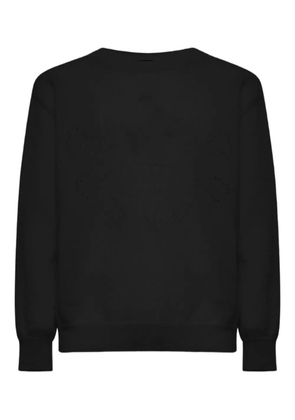John Richmond perforated-detail sweater - Black