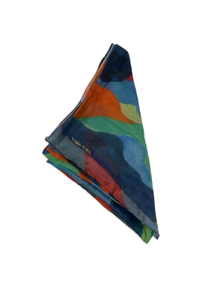 TIGRA TIGRA multicolour graphic scarf - Blue