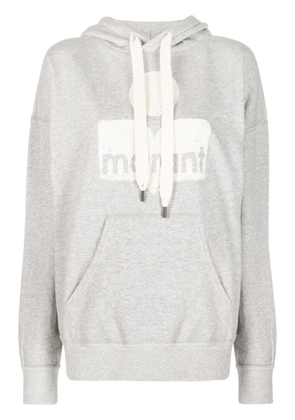 MARANT ÉTOILE Mansel logo-print hoodie - Grey
