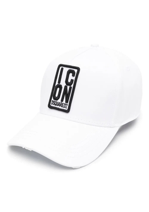 DSQUARED2 logo-embroidered cotton baseball cap - White