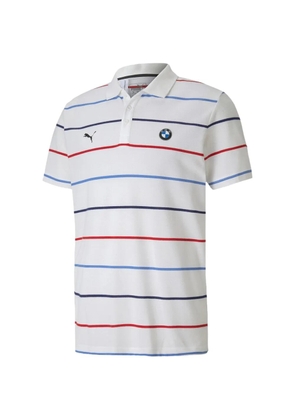 PUMA x BMW Motorsport striped polo shirt - White
