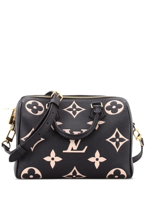 Louis Vuitton Pre-Owned Speedy Bandouliere Bag Bicolor Monogram Empreinte Giant 25 handbag - Black