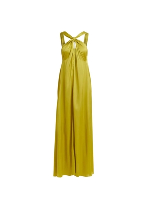 Essentiel Antwerp halterneck A-line dress - Yellow