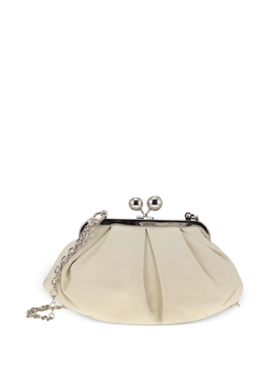Weekend Max Mara Prati pleated chain-strap clutch bag - Neutrals