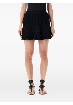 MARANT ÉTOILE Nelle cotton knit mini skirt - Black