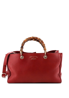 Gucci Pre-Owned Bamboo Shopper Leather Medium tote bag - Red