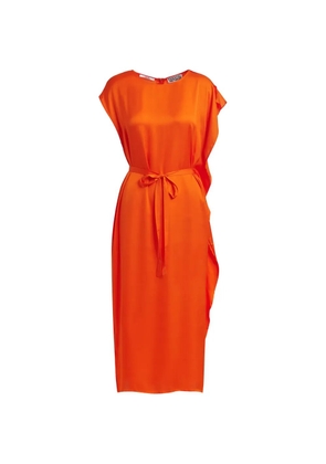 Essentiel Antwerp belted midi dress - Orange