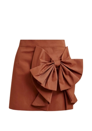 Essentiel Antwerp Joyous bow-detail skirt - Brown