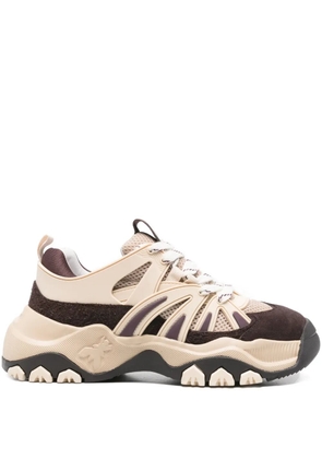 Patrizia Pepe leather running sneakers - Neutrals