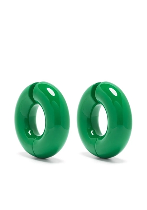 Uncommon Matters large Strato chunky-hoop earrings - Green