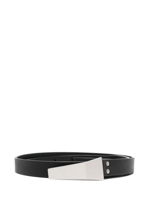 Rick Owens buckle calfskin belt - Black