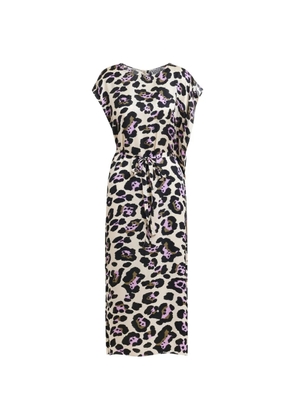 Essentiel Antwerp animal-print belted midi dress - Neutrals