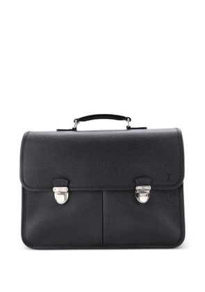 Louis Vuitton Pre-Owned Anton Briefcase Taiga Leather business bag - Black