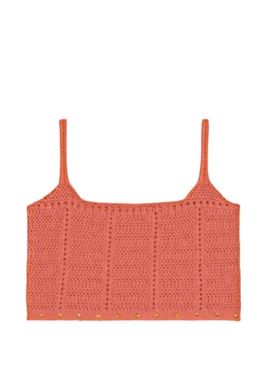 A Paper Kid knitted embellished top - Orange