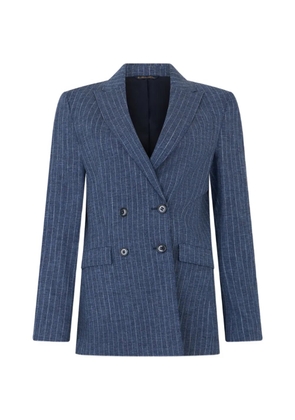 Brooks Brothers pinstripe double-breasted blazer - Blue