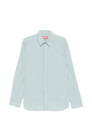 Diesel striped embroidered shirt - Green
