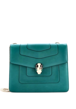 Bvlgari Pre-Owned Serpenti Forever Square Leather Medium shoulder bag - Green