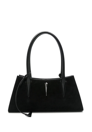 Mugler appliqué shoulder bag - Black