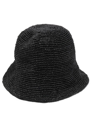 IBELIV raffia bucket hat - Black