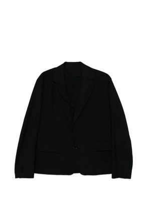 sacai pinstriped button jacket - Black