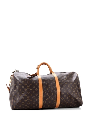 Louis Vuitton Pre-Owned Keepall Bandouliere Bag Monogram Canvas 55 travel bag - Brown