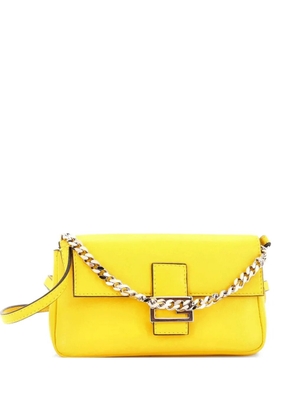 Fendi Pre-Owned Baguette Bag Leather Micro crossbody bag - Yellow