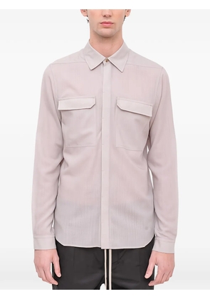 Rick Owens chest-pocket shirt - Grey